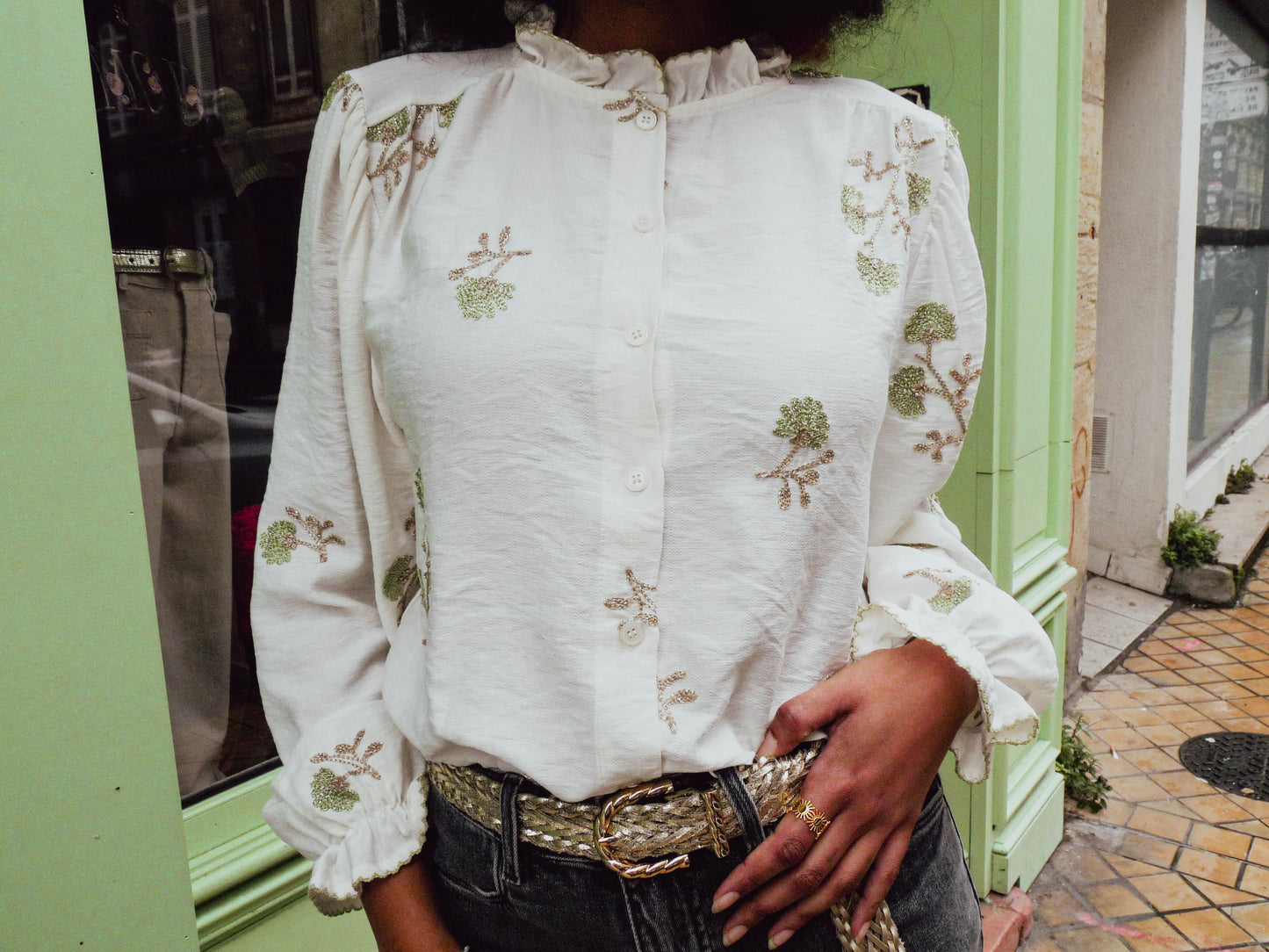 Chemisier branches Ophélia