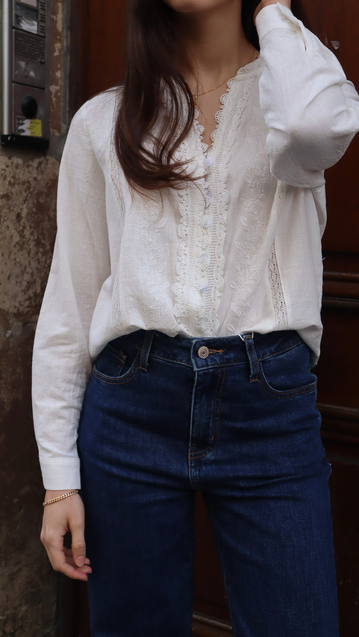 Chemisier brodé Neva