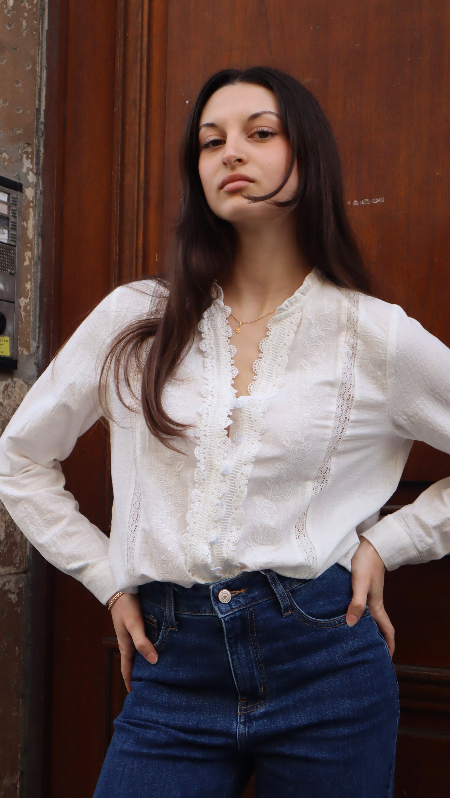 Chemisier brodé Neva