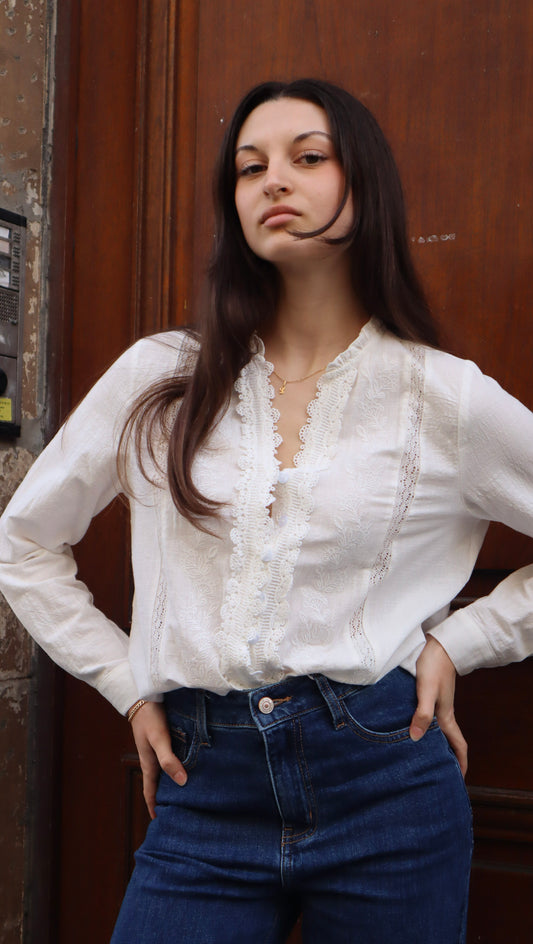 Chemisier brodé Neva