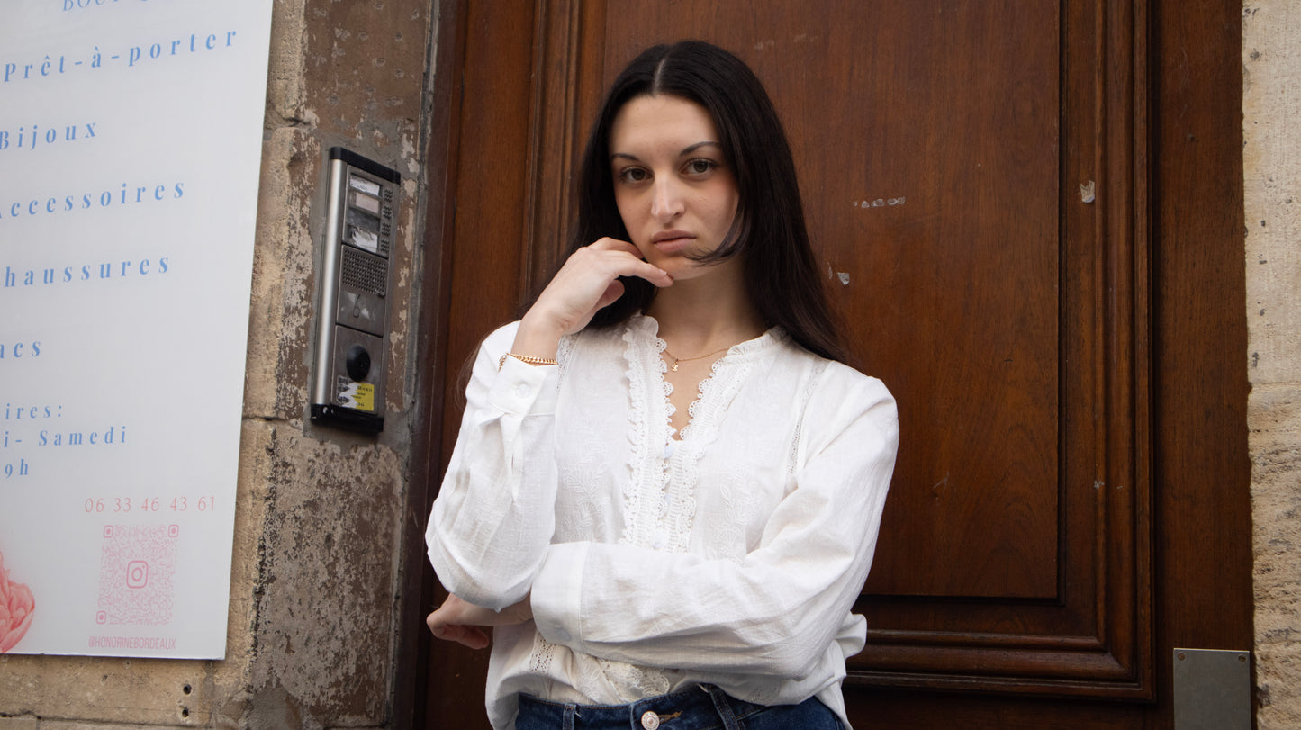 Chemisier brodé Neva