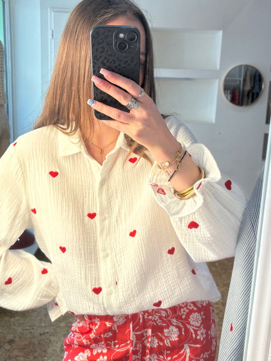 Chemise Cœur Léger